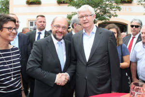 SPD-Bundestagskandidat Werner Widuckel im Wahlkampf 2017
